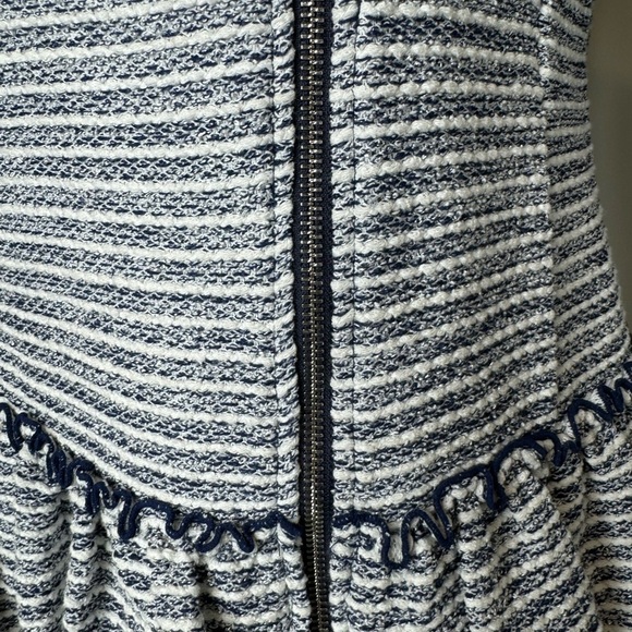 Banana Republic Navy and White tweed Blazer Size 10 - Picture 7 of 7